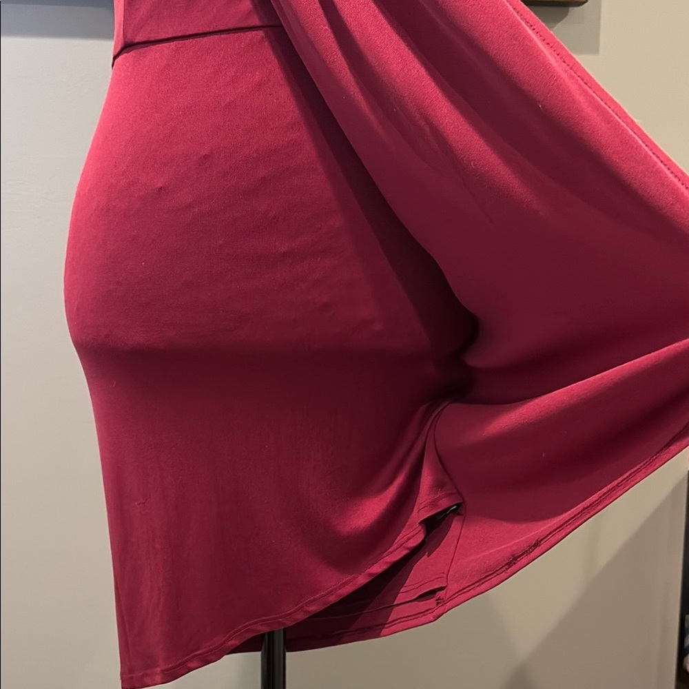CoOp Barneys New York Burgundy Sleeveless Sheath Dress - Picture 6 of 11